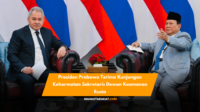 Presiden Prabowo terima kunjungan kehormatan Sekretaris Dewan Keamanan Rusia, Sergei Shoigu. Bahas kerja sama strategis di bidang keamanan dan pertahanan.