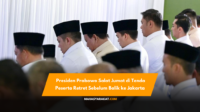 Presiden Prabowo salat Jumat di Tenda Ibadah Peserta Retret Magelang sebelum bertolak ke Jakarta. Simak momen khidmat bersama pejabat negara dan peserta retret.