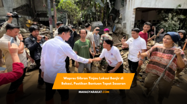 Wapres Gibran tinjau lokasi banjir di Bekasi, pastikan bantuan tepat sasaran dan evakuasi warga berjalan optimal