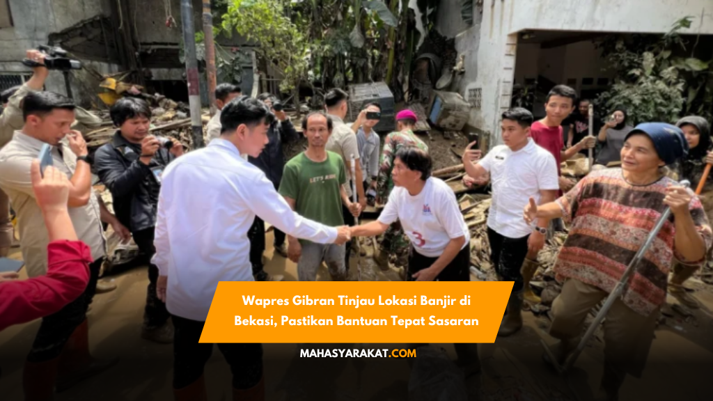 Wapres Gibran tinjau lokasi banjir di Bekasi, pastikan bantuan tepat sasaran dan evakuasi warga berjalan optimal